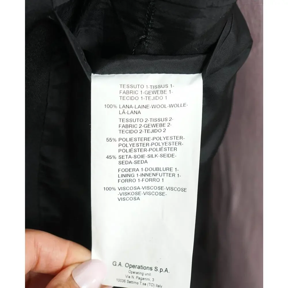 ARMANI COLLEZIONI - Black Wool Tuxedo DInner Jacket - 44L